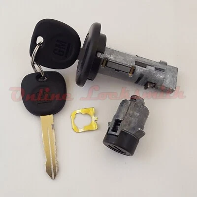 Оригинальный цилиндр зажигания и черный дверной замок для Chevrolet Tahoe 2002 с логотипом ключи - Изображение 1 из 4