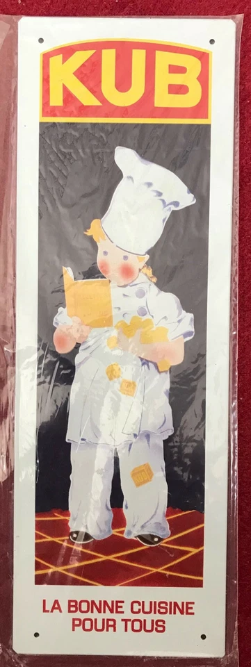 Repro, Plaque tôle plate KUB MAGGI, neuve - Photo 1/1