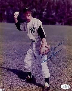 Hank Bauer Yankees Signed Jsa Certed Sticker 8x10 Photo Autograph Authentic  - Picture 1 of 1