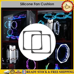 FR 120x120mm Anti Vibration Silicone Rubber Fan Gasket for Computer Case Fan 2 P - Bild 1 von 12