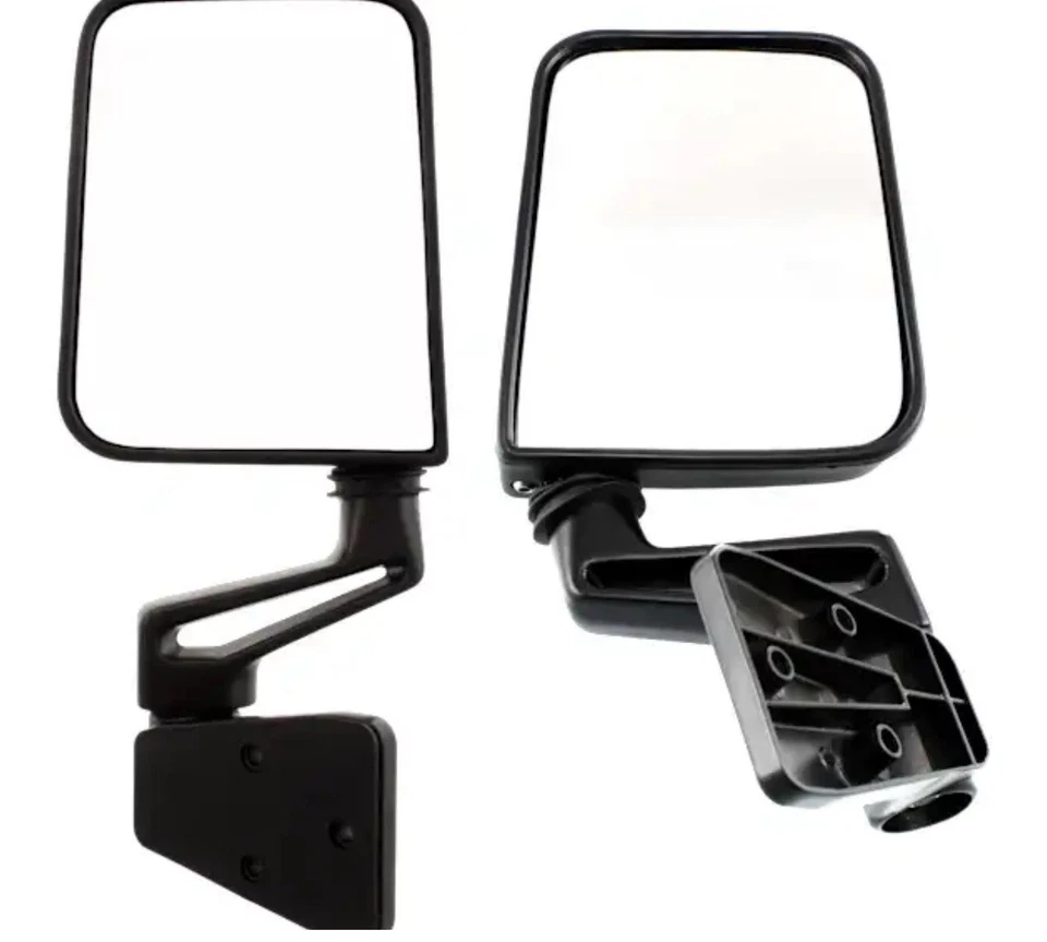 Пара боковых зеркал ручного обзора водитель + пассажир для Jeep Wrangler 1987-2002 годов выпуска грузовика - Изображение 1 из 4