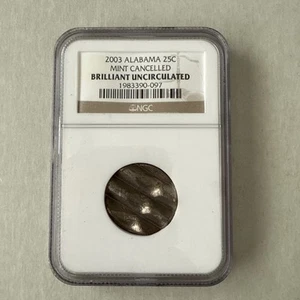2003 Alabama 25C Mint Cancelled NGC Brilliant Uncirculated - Picture 1 of 3