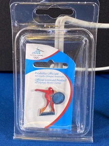 2006 Torino Italy Winter Olympic Games XX Speed Skating Sponsor Pin in Package - Imagen 1 de 3