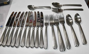 Oneida Unity Glossy Stainless Flatware 47 Pieces - Picture 1 of 7