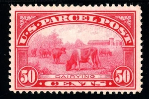 Scott Q10 OG MVLH VF-XF US 1913 Parcel Post Dairying SCV $210 - Picture 1 of 2