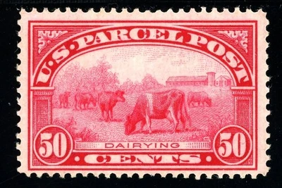 Scott Q10 OG MVLH VF-XF US 1913 Parcel Post Dairying SCV $210 - Image 1 of 2