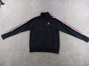 Nike Jordan Air Chaqueta de Pista Mediana para Hombres Cremallera Completa Cuello Simulado Negro Poliéster - Imagen 1 de 11