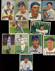 1951 Bowman Baseball Card Lot Starter Set 113 Different - Picture 1 of 1