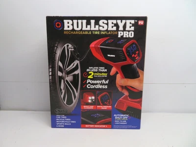 NEW EMSON BULLSEYE PRO RECHARGEABLE TIRE INFLATOR - 9475B - RED ** - Image 1 of 4