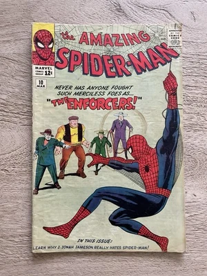Amazing Spider-man #10 💥GREAT SPIDEY BOOK 💥The Enforcers 1964 - Image 1 of 4