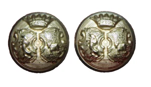 Two Vintage Newton Mearns Blazer Jacket Buttons Gold Brass Shank Men's - Picture 1 of 1