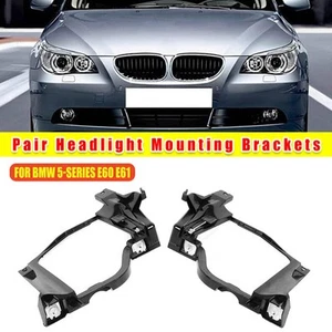 Nuevo par de faros de soporte L+R 63126936090 para BMW E60 E61 5 Series 2004-10 - Imagen 1 de 11