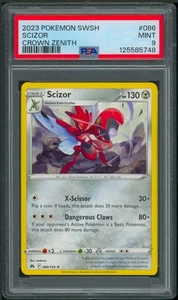 Pokemon SWSH Crown Zenith Scizor Rare 086/159 PSA 9 - Picture 1 of 2
