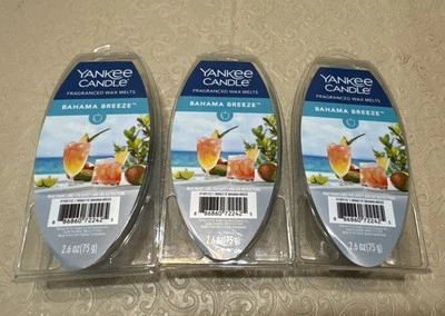 3 velas Yankee Bahama Breeze cera se derrite paquete de 6 Lima Piña Mango S2 Foto 1 de 4