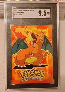 SGC 9.5 Charizard Topps Movie E6 Charizard logo blu - Foto 1 di 2