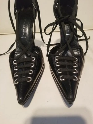Scarpe Casadei in pelle verniciata corsetto tacco a spillo fetish plateau 6 - Immagine 1 di 4