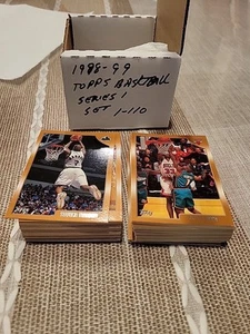 Topps 1998-99 Basketball 1-110 Series 1 Complete Set Jordan Kobe Duncan - Bild 1 von 4