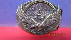 vintage eagle brass belt buckle - Picture 1 of 2