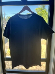 Vintage Hanes Men’s Navy Blue Large Thin Sun Faded Distressed Pocket T Shirt VTG - Picture 1 of 5