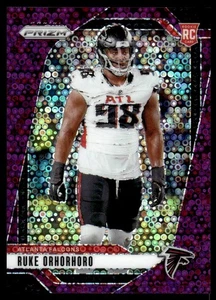 2024 Panini Prizm Viola Disco Ruke Orhorhoro 02/49 Atlanta Falcons #386 - Foto 1 di 2