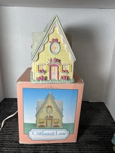 Vintage-Cottontail Lane- a seasonal collection of cottages light up Rose Cottage - Picture 1 of 10