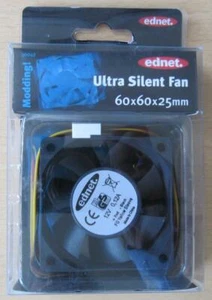 ednet. Ultra Silent Fan, Größe 60x60x25mm, Gehäuselüfter - Bild 1 von 2