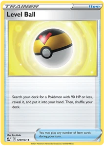 Pokemon TCG Sword & Shield Battle Styles - 129/163 Level Ball Card - Picture 1 of 1