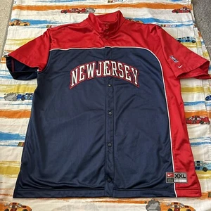 Camiseta deportiva vintage Brooklyn New Jersey Nets Nike Warm Up Y2K/talla adulto 2XL - Imagen 1 de 8