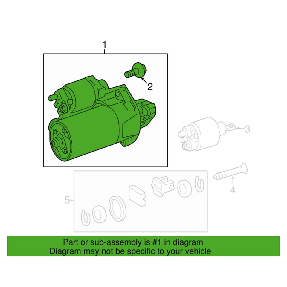 Arrancador genuino OEM remanufacturado para W203 W204 R172 C230 C250 SLK250 Foto 1 de 1