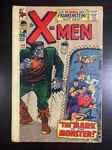 Uncanny X-Men #40 Marvel 1968 | Frankenstein | Origin of Cyclops (low grade)