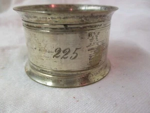 Antique Silver Napkin Ring monogram 225 Hallmark MA - Picture 1 of 4