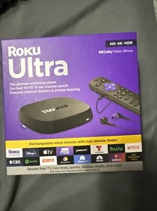 Roku Ultra - 4K/HDR/Dolby Streaming Voice Remote Pro con Batería Recargable - Imagen 1 de 7