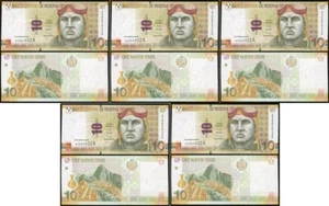 Peru - 5 pcs x 10 Nuevos Soles 2009 UNC P. 182 Lemberg-Zp - Picture 1 of 2