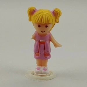 Vintage Polly Pocket 1989 kleine Tina Puppe Ersatz Disco, Jewel Case, Pollys flach - Bild 1 von 7