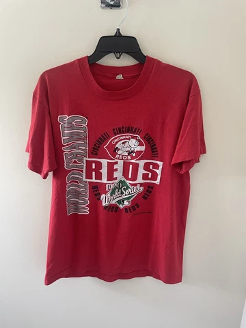 Vintage MLB Cincinnati Reds 1990 World Series Champions Shirt Size Large Cover