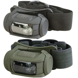 LÁMPARA DE CABEZA TÁCTICA LED ANTORCHA BLANCA ROJA LUZ NOCTURNA MOLLE CADETE EJÉRCITO CAMPING - Imagen 1 de 5