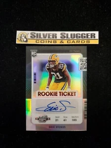 2021 Eric Stokes Contenders Optic Auto Silver RC! Green Bay Packers! - Picture 1 of 2
