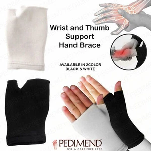 1X PEDIMEND™ Wrist and Thumb Support - Arthritis and Joint Pain - BLACK / WHITE - Picture 1 of 7