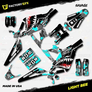 Gray Cyan Camo Savage Racing Graphic kit fits Sur-Ron Light Bee All Years Surron - Foto 1 di 2