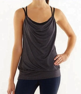 Camiseta sin mangas LUCY Feel The Beat negra brezo baile yoga nueva con etiquetas para mujer talla S Foto 1 de 4