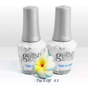Nail Harmony Gelish Top Coat UV Immergiti in gel Top It Off 0,5 once / 15 ml x 2 pz - Foto 1 di 1