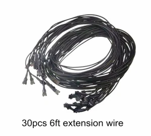 6ft Black Extension Wire For Undercar Under wheel Multi-Color ROCK LED Lighting - Bild 1 von 8
