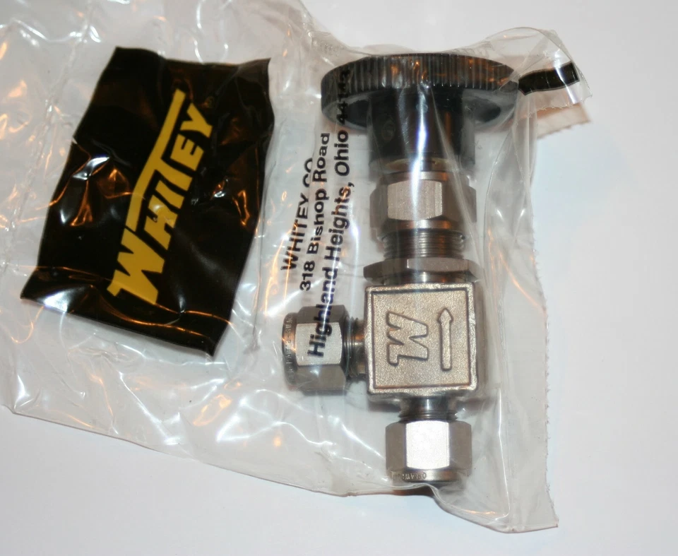 3/4" Tube OD Monel Angle Needle Valve (5000 Psig) Swagelok Whitey M-1VS6-A