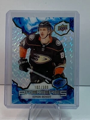 2021-22 Upper Deck Ice Ice Premieres /599 Simon Benoit #174 Rookie RC - Image 1 of 2