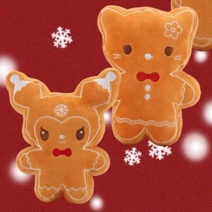 HELLO KITTY or KUROMI 7" GINGERBREAD COOKIE PLUSH Brand New 2024 CHRISTMAS XMAS - Picture 1 of 6