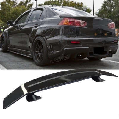 For 2008-17 Mitsubishi Lancer 46" Matte Black Rear Trunk Spoiler Wing - Image 1 of 4