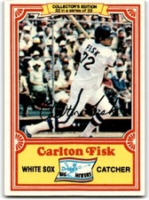 1981 TOPPS DRAKE'S BIG HITTERS CARLTON FISK CHICAGO WHITE SOX #32