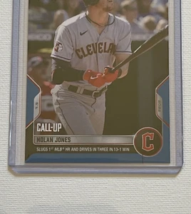 2022 MLB TOPPS NOW 498 NOLAN JONES 1st HR GUARDIANS CALL UP XRC ROOKIE BLUE / 49 - Picture 1 of 1