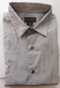 Banana Republic stretch shirt Size L Grey Cotton and Spandex Long sleeves RF - Picture 1 of 4
