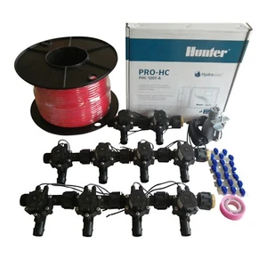 Hunter 12 Station Pro-HC WiFi Irrigation*Outdoor* 10 x 19mm Solenoid,Wire,Sensor - Picture 1 of 6